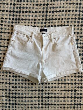 J. Crew White Denim Shorts